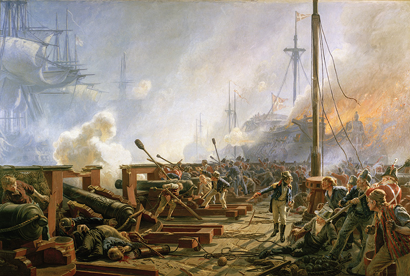 A Painting of the Battle of Copenhagen